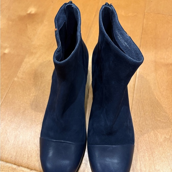 Camper Twins blue ankle boots booties suede  leather sz 38 7.5 - Picture 5 of 11